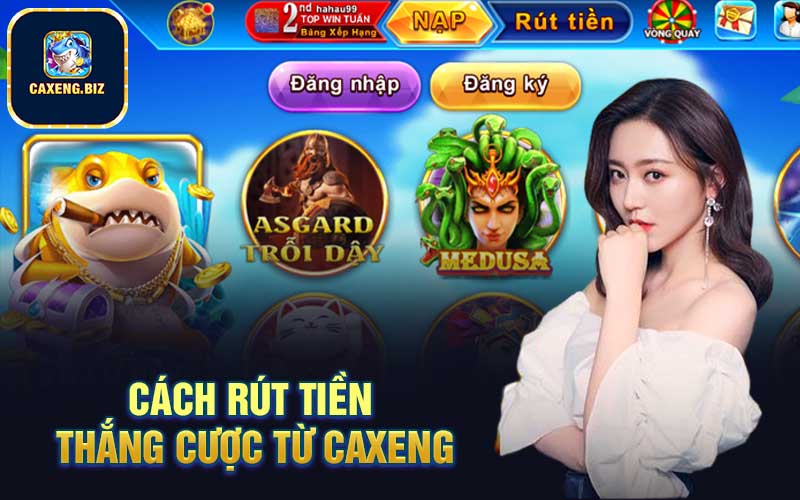 Cách rút tiền thắng cược từ Caxeng